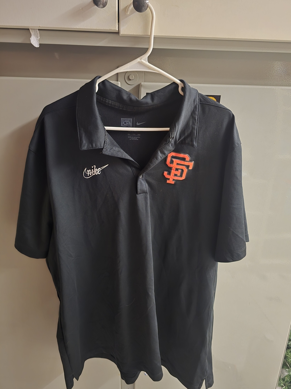 Nike Black Polo with Orange SF Logo
